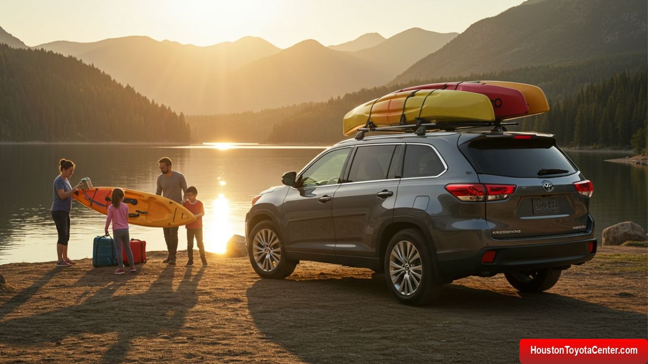 Toyota Highlander’s Roof Rack: Hauling Kayaks and Gear