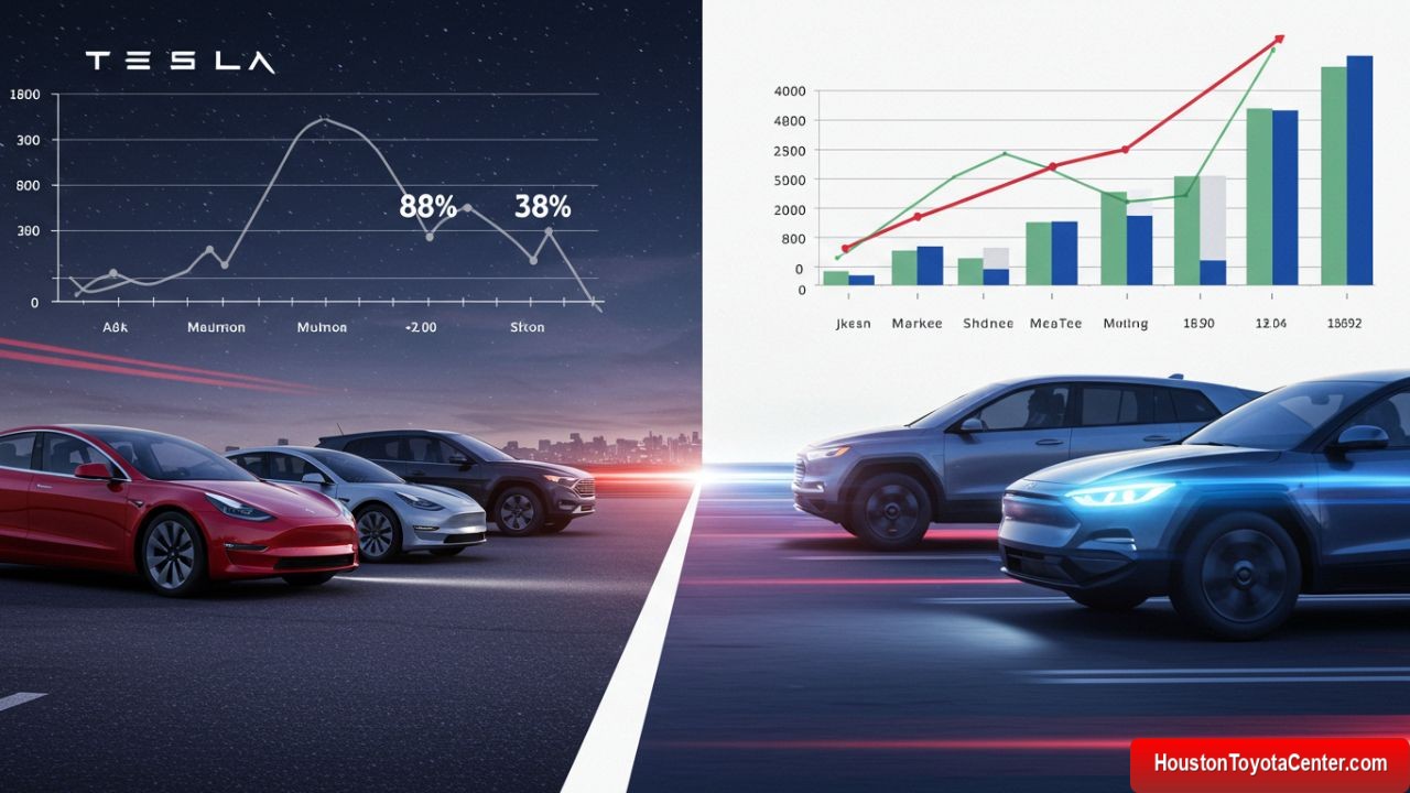 Tesla Faces Historic Market Share Decline in the US