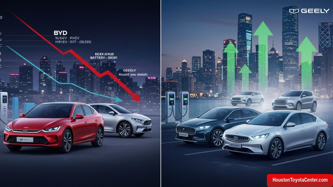 BYD Loses Steam While Geely Hits Record Sales of Electric Vehicles in China