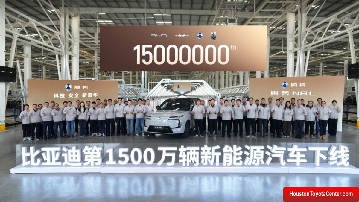 BYD Reaches 15 Million Electrified Vehicles and Overtakes Tesla
